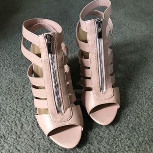 Blush Pink Wedge Sandal